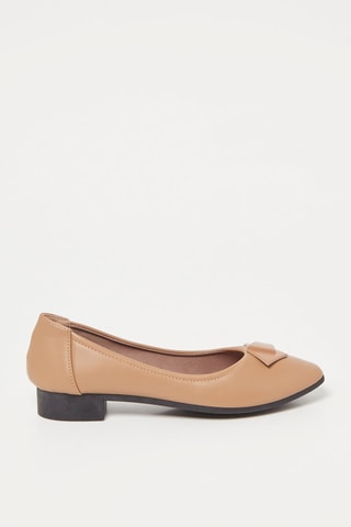 Ballerina's met hak - Beige