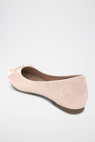 Gelakte Ballerina's - Beige
