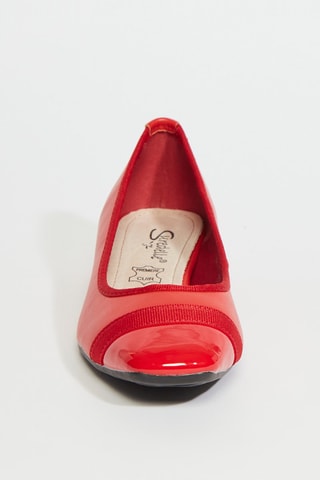 Leren Ballerina's - Rood