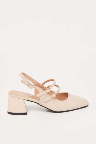 Mary Janes met Hak - Beige