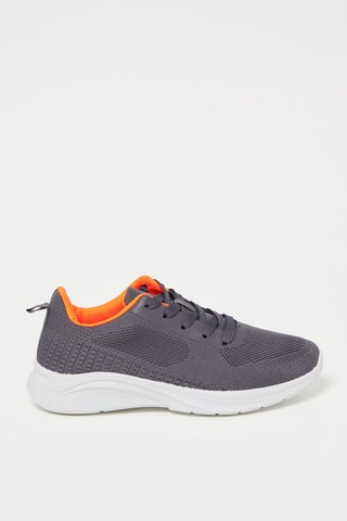 Sneakers - Grijs en Oranje