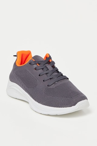 Sneakers - Grijs en Oranje