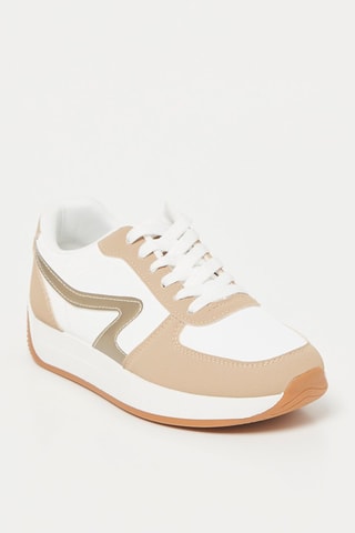 Sneakers - Beige en Wit