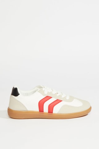 Sneakers - Wit en Rood