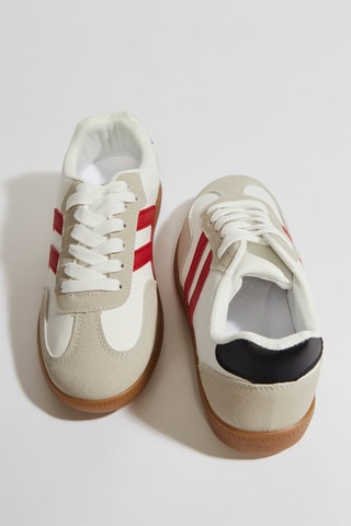 Sneakers - Wit en Rood