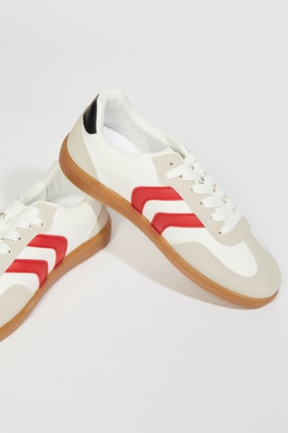 Sneakers - Wit en Rood