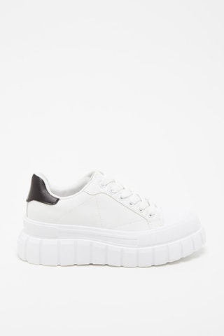Wedge Sneakers Wit en Zwart