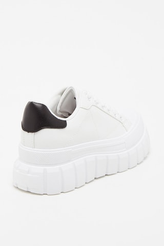 Wedge Sneakers Wit en Zwart