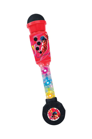 Micrófono con luz LED y sonido Miraculous  Desde 3 años
