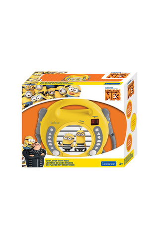 Reproductor de CD portátil con micrófonos Los Minions  Desde 3 años
