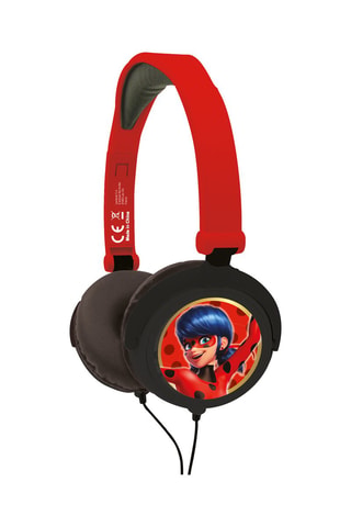 Cascos estéreo plegables con cable Miraculous  Desde 4 años - Rojo