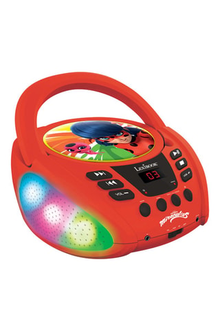 Reproductor CD Bluetooth portátil y luminoso Ladybug Miraculous  Desde 3 años