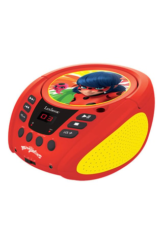 Reproductor CD Bluetooth portátil y luminoso Ladybug Miraculous  Desde 3 años
