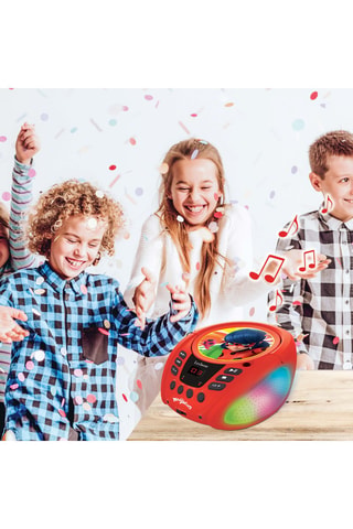 Reproductor CD Bluetooth portátil y luminoso Ladybug Miraculous  Desde 3 años
