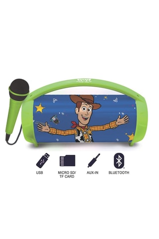 Altavoz Bluetooth® inalámbrico con luces y micrófono Toy Story - Desde 6 años