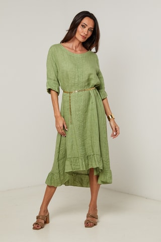 Abito  - 100% lino - Verde