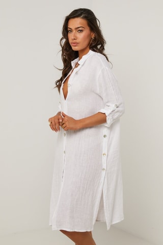 Abito a camicia - 100% lino