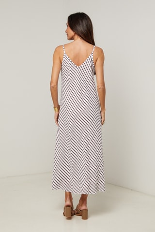 Abito a trapezio  - 100% lino - Marrone