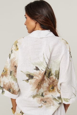 Camicia  - 100% lino - Bianco