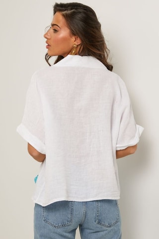 Camicia - 100% lino - Bianco