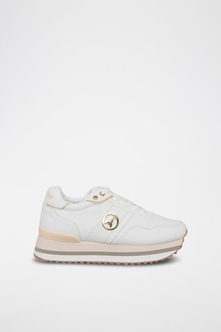 Sneakers platform - Bianco e dorato