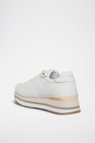 Sneakers platform - Bianco e dorato