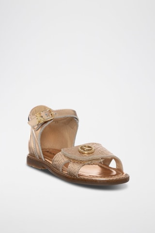 Sandali in pelle - Rosa e dorato