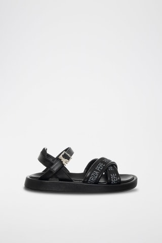 Sandali platform - Nero, argentato e grigio