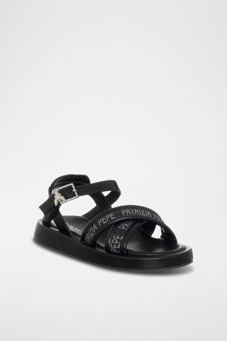 Sandali platform - Nero, argentato e grigio