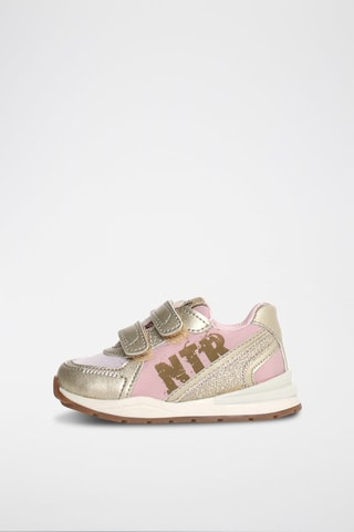 Sneakers in pelle Bley - Rosa e dorato