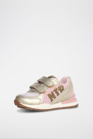 Sneakers in pelle Bley - Rosa e dorato
