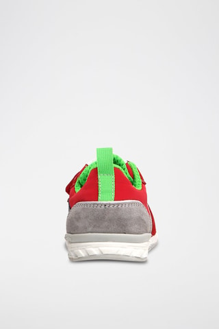 Sneakers in pelle - Bianco e rosso