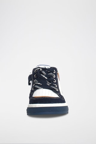 Sneakers in pelle Ariton - Bianco, blu e verde