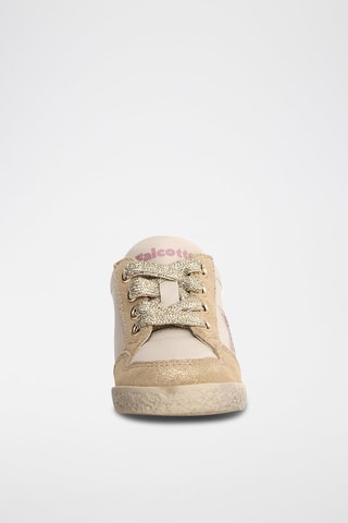 Sneakers in pelle - Rosa e dorato