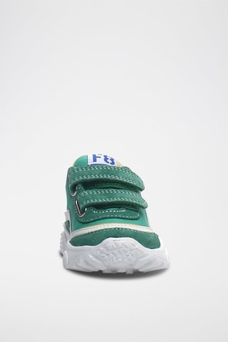 Sneakers in pelle Amantea - Bianco, verde e giallo
