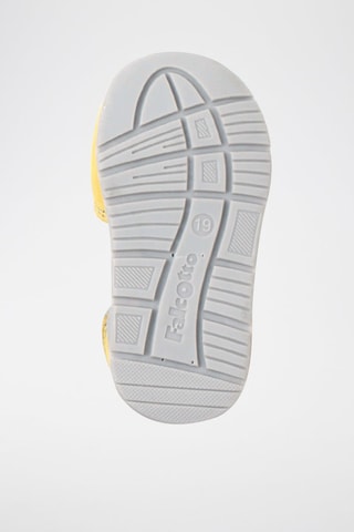 Sneakers in pelle Fly - Bianco, blu e giallo