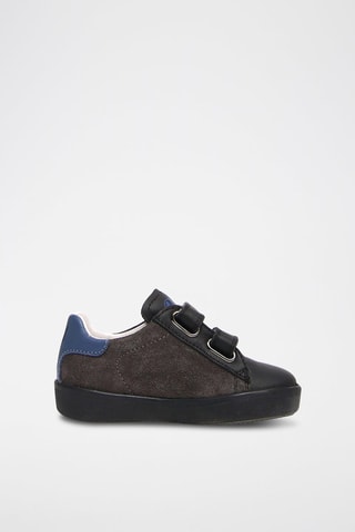 Sneakers in pelle - Nero e blu