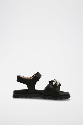 Sandali in pelle - Nero