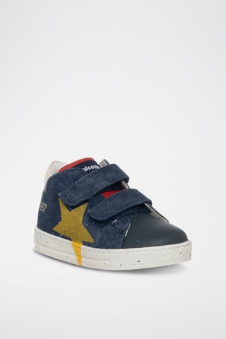 Sneakers in pelle - Blu e bianco