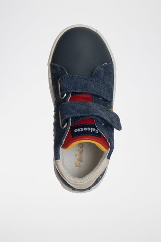 Sneakers in pelle - Blu e bianco