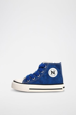 Sneakers alte - Bianco, blu e verde