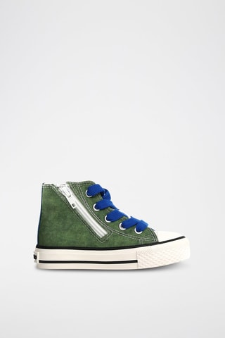 Sneakers alte - Bianco, blu e verde