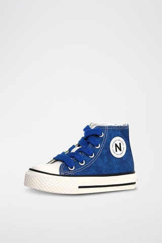 Sneakers alte - Bianco, blu e verde