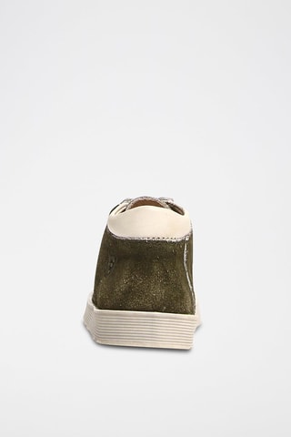 Sneakers in pelle scamosciata Yorkeries - Bianco e verde