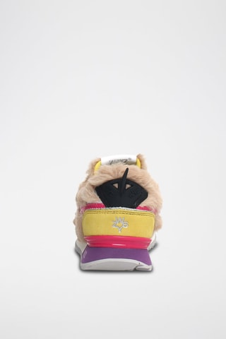 Sneakers - Beige, giallo e rosa