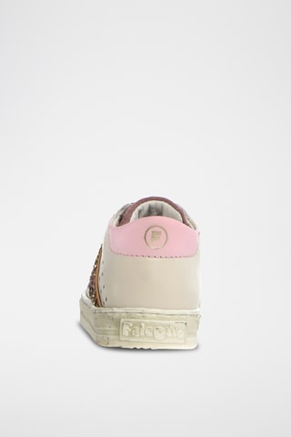 Sneakers in pelle - Bianco e rosa