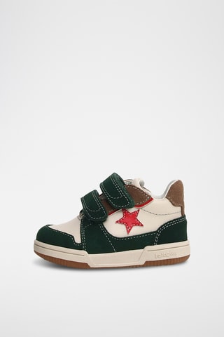 Sneakers in pelle - Bianco e verde