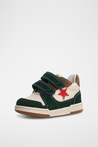 Sneakers in pelle - Bianco e verde