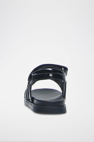 Sandali in pelle Heet - Nero e argentato