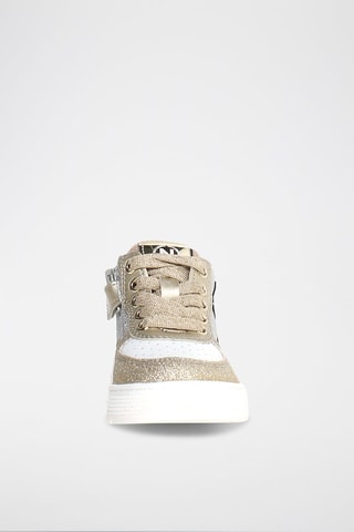 Sneakers alte Hess - Bianco, nero, dorato e grigio